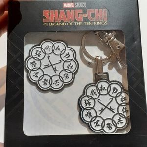 Marvel Studios Shang-Chi 10 Rings Pin Keychain Set